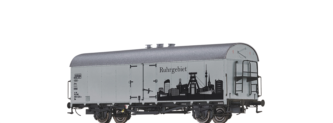 Brawa 50988: H0 Covered Freight Car Ibs "Skyline Ruhr Region"