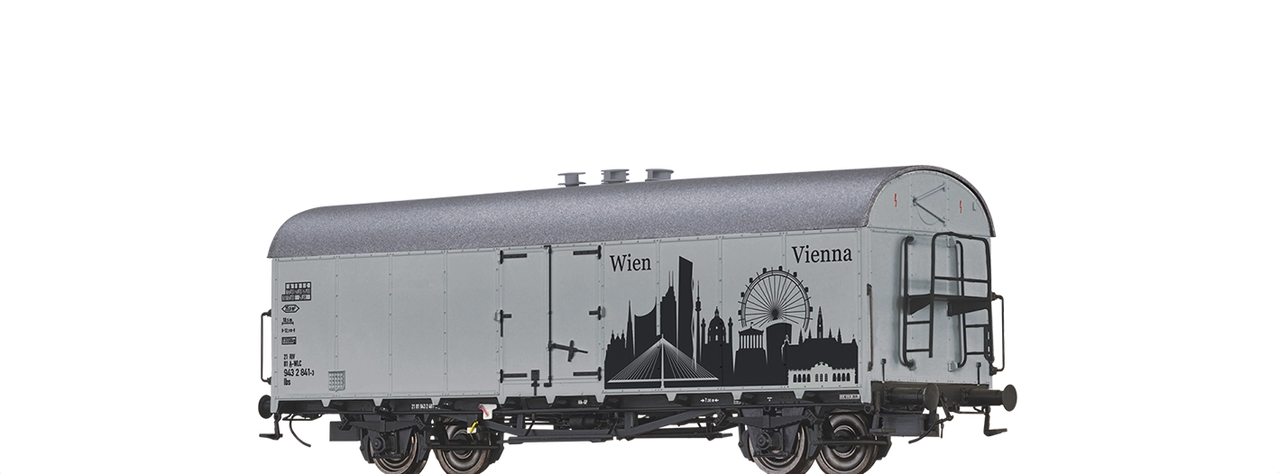 Brawa 50989: H0 Covered Freight Car Ibs "Skyline Vienna"