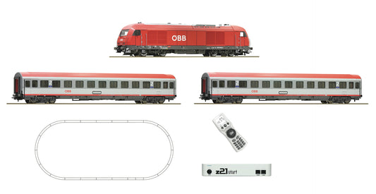 Roco 51341: z21 start digital set: Diesel locomotive class 2016 with express train, ÖBB