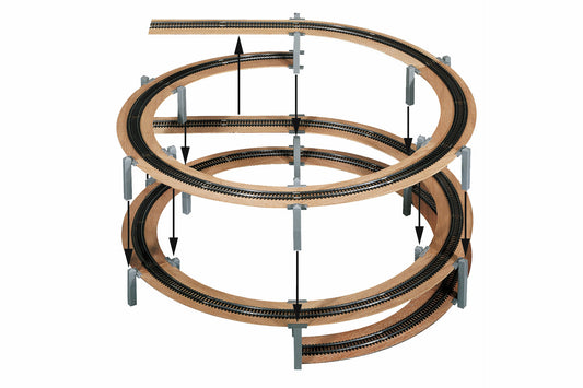 Noch 53108: LAGGIES Add-on Helix, track radius 554/619 mm, single or double track (H0)