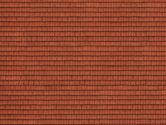 Noch 56670: 3D Cardboard Sheet “Roof Tile” red (H0)