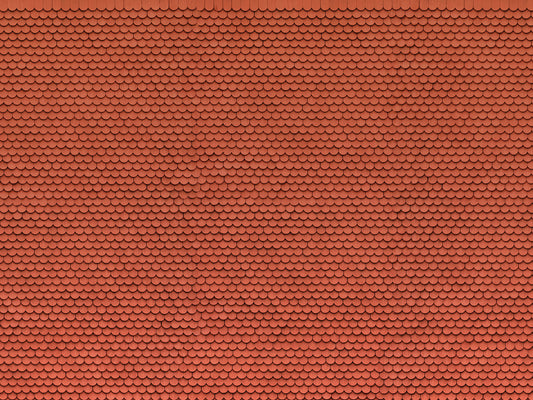 Noch 56690: 3D Cardboard Sheet “Plain Tile” red (H0)