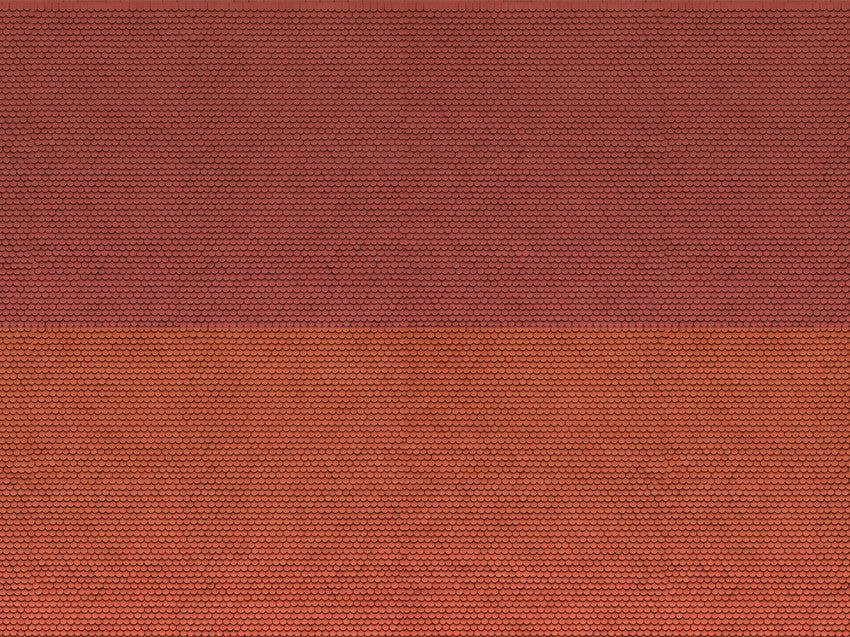 Noch 56970: 3D Cardboard Sheet “Plain Tile”, red (N)
