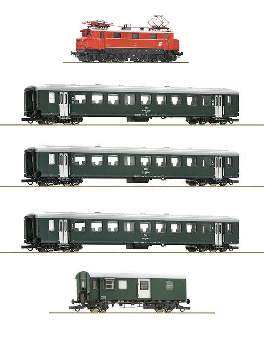 Roco 61493: 5 piece set: Class 1670 with a passenger train, Ö