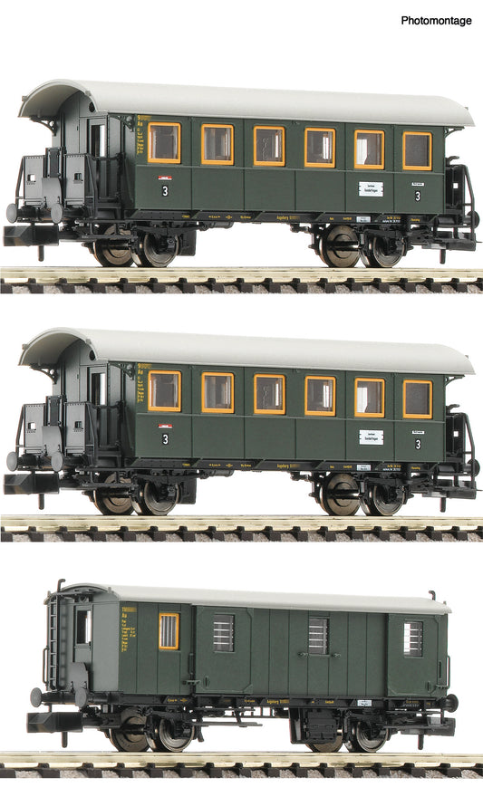 Fleischmann 6260023: 3-piece set: Passenger tr ain, DB