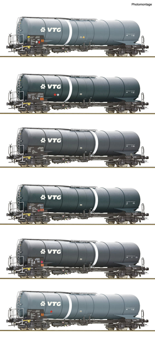 Roco 6600007: 6-piece display: Tank wagons, VTG