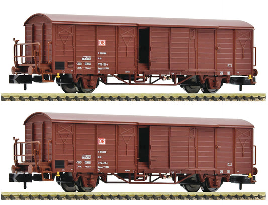 Fleischmann 826216: 2 piece set: Covered goods wagons, DB AG