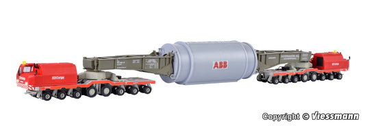 Kibri 13523: DB Howler heavy-duty self-propelling vehicleloaded with generator stator (H0)