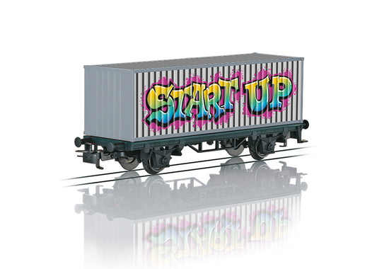 Marklin 44831: Märklin Start up - Graffiti Container Transport Car