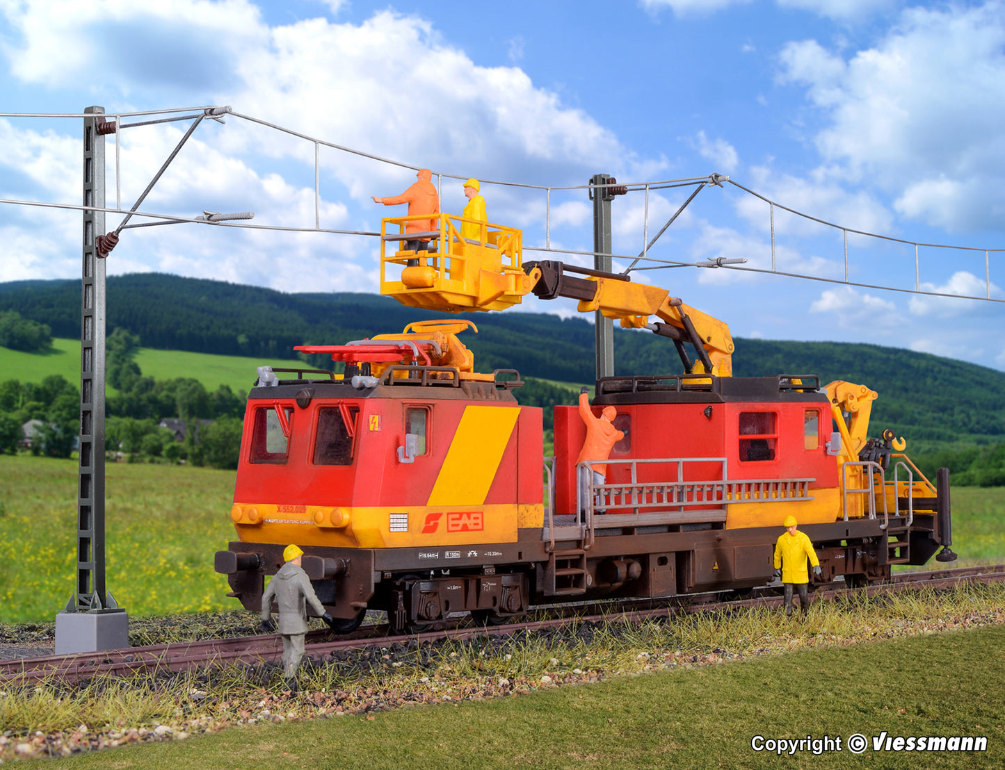 Kibri 16080: H0 Catenary maintenance vehicle MTW 100.083/1