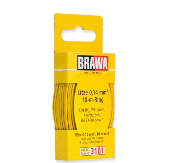 Brawa 3101: Wire 0.14 mm, yellow