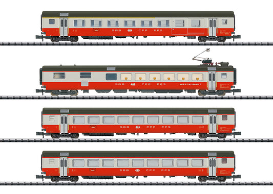 MiniTrix 18720: Swiss Express Express Train Car Set Part 1