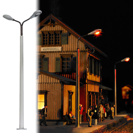 Busch 4138: Concrete mast with 2 lamps (HO)