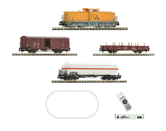 Fleischmann 5170001: z21 start digital set: Diesel locomotive class 111 with goods train, DR
