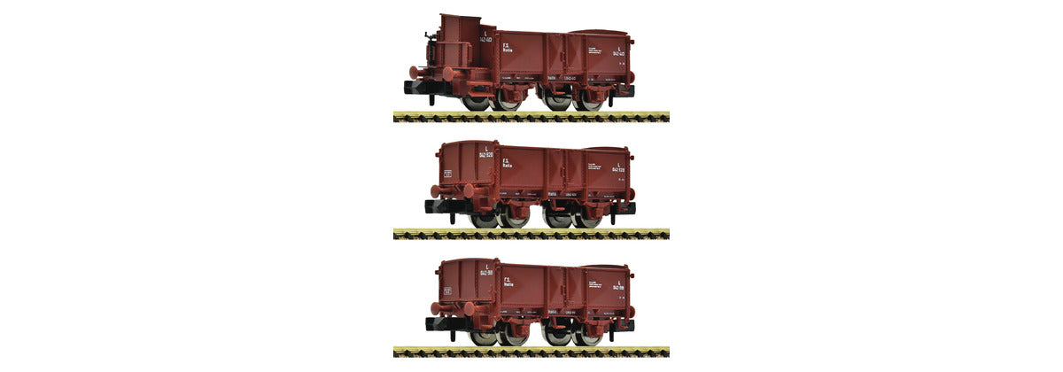 Fleischmann 6660034: 3-piece set: Open goods wagons (N, FS, Epoch 2-3)