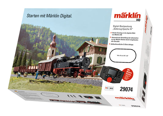 Marklin 29074: Era III Freight Train Digital Starter Set.