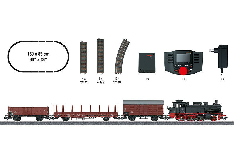Marklin 29074: Era III Freight Train Digital Starter Set.