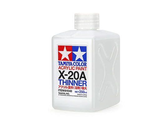 Tamiya 81040: X-20A Acrylic Thinner (250ml)