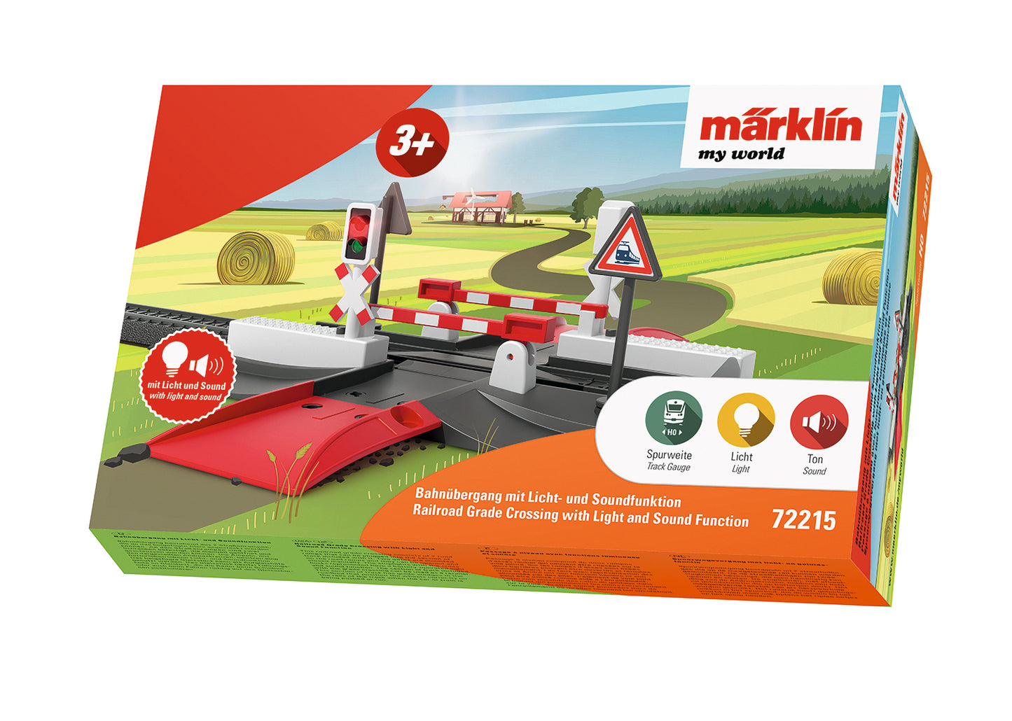 Marklin 72215: Märklin my world - Railroad Grade Crossing with Light and Sound Function