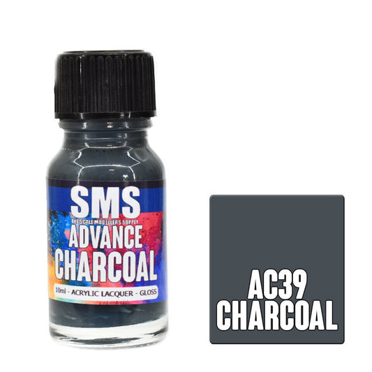 Scale Modellers Supply AC39: Advance Acrylic Lacquer 10ml Charcoal