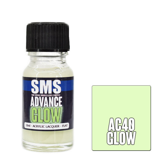 Scale Modellers Supply AC40: Advance Acrylic Lacquer 10ml Glow