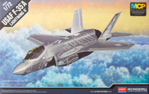 Academy 1/72 F-35A Lightning II MCP Plastic Model Kit *Aus Decals* (12507)