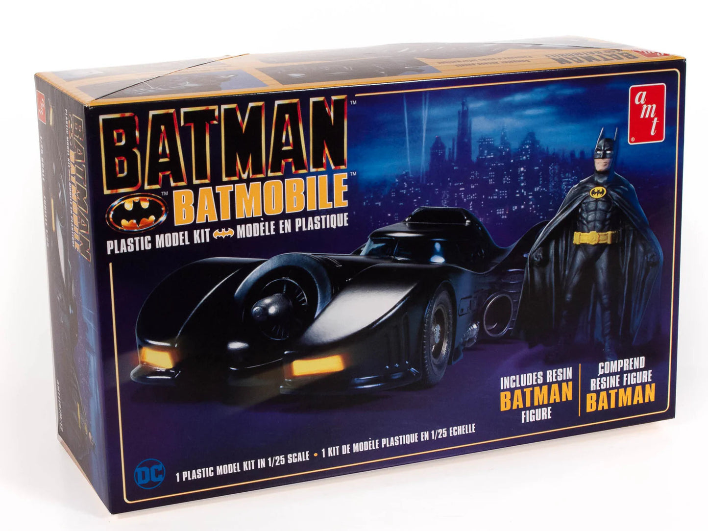 AMT 1/25 Batman 1989 Batmobile w/Resin Batman Figure Plastic Model Kit (1107M)