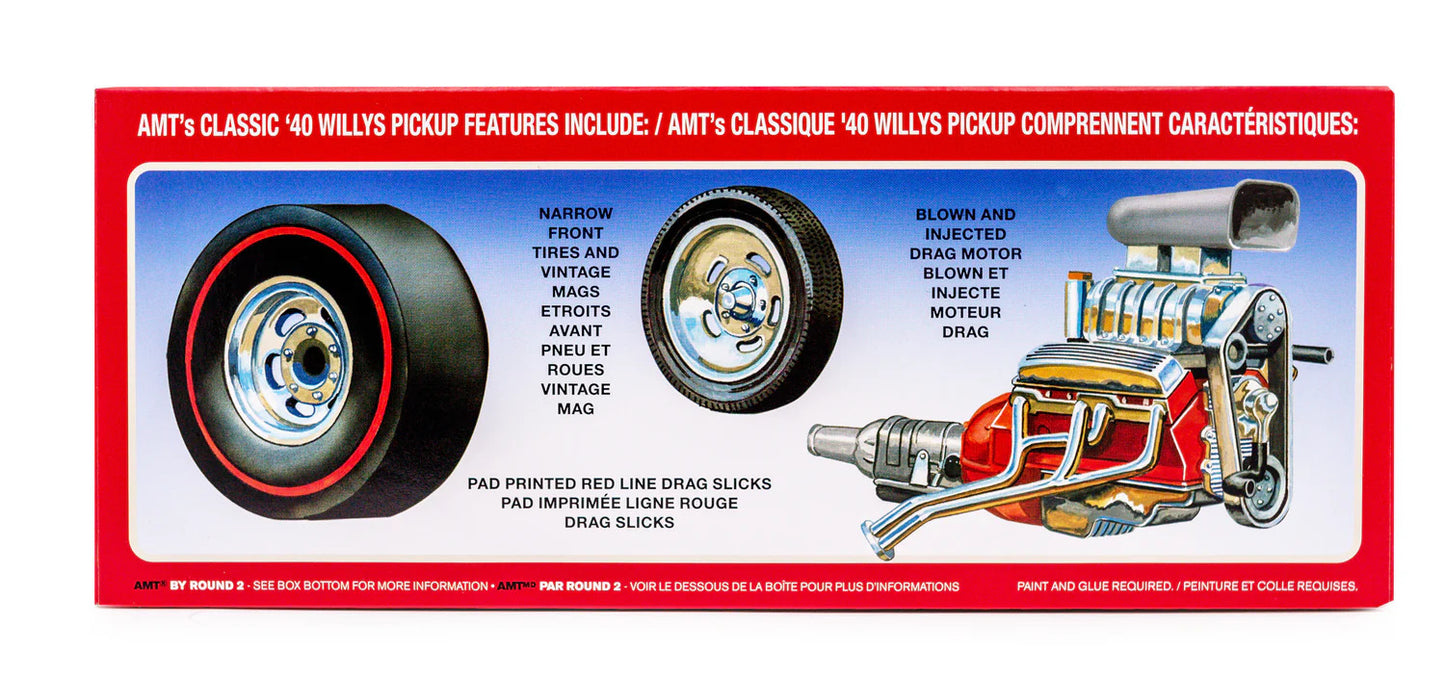 AMT 1/25 1940 Willys Pickup Gasser (Coca-Cola) Plastic Model Kit (1145M)