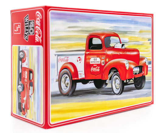 AMT 1/25 1940 Willys Pickup Gasser (Coca-Cola) Plastic Model Kit (1145M)