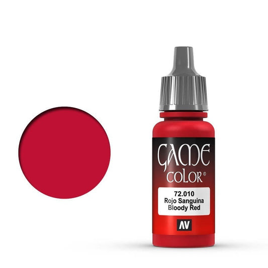 Vallejo Game Colour Bloody Red 17ml Acrylic Paint (72010)