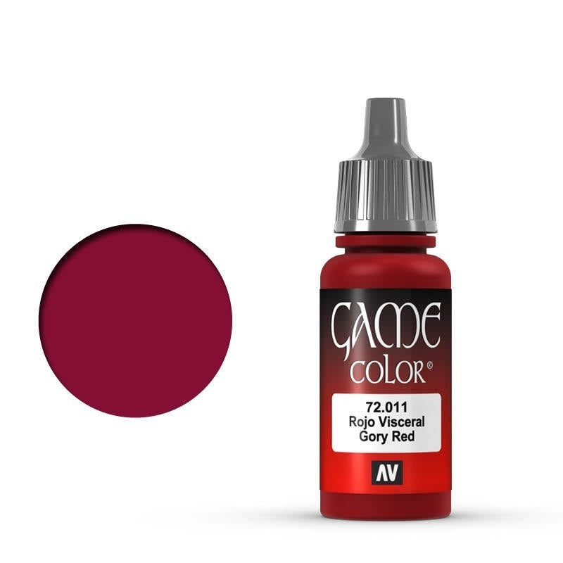 Vallejo Game Colour Gory Red 17ml Acrylic Paint (72011)