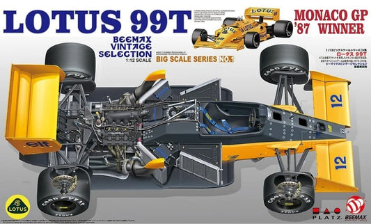Beemax 12001: 1/12 Lotus 99T 1987 Monaco Formula 1 Winner Plastic Model Kit