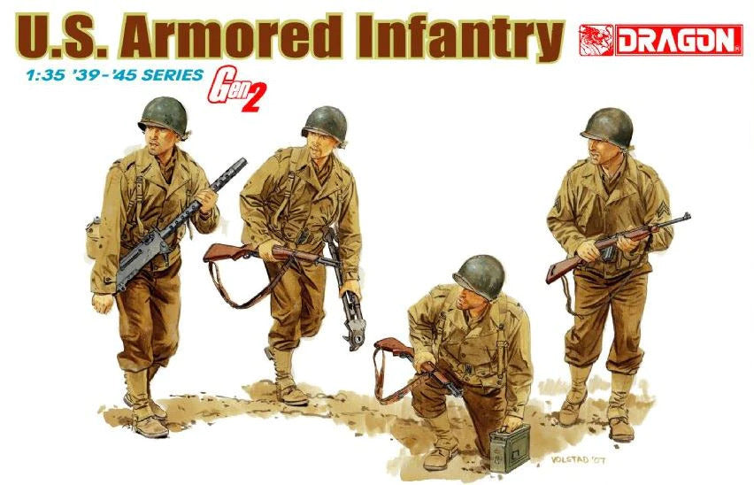 Dragon 1/35 U.S. Armored Infantry Plastic Model Kit (6366)