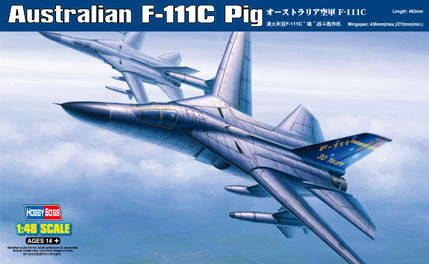 HobbyBoss 1/48 Australian F-111C Pig Plastic Model Kit *Aus Decal* [80349]