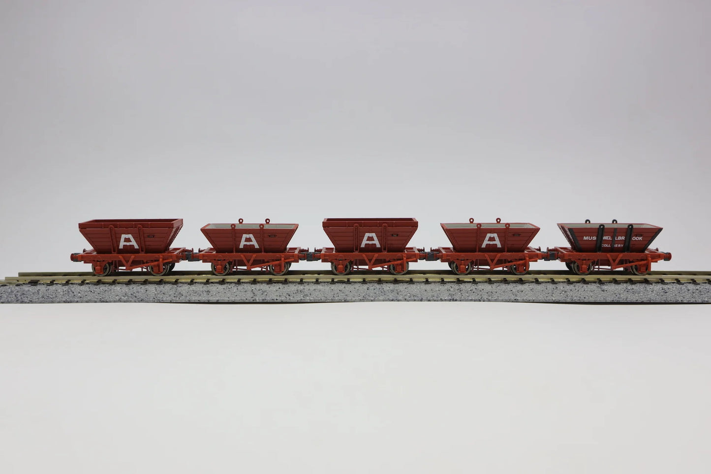 Gopher LCH003: Private Owner Non Air Coal Hoppers 5 pack N Scale