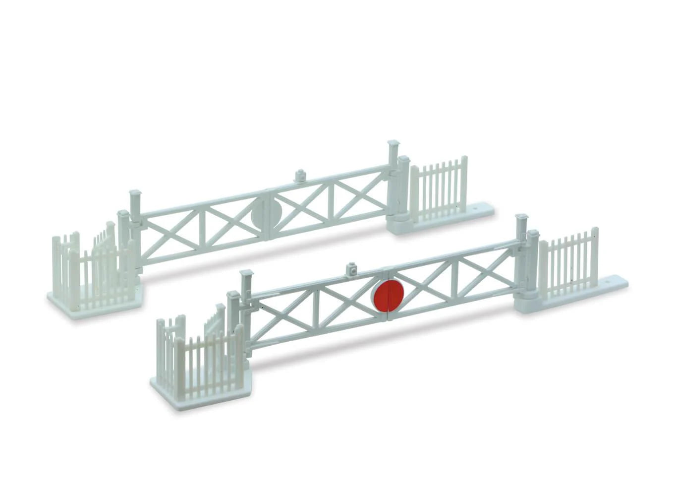 Peco NB-50: Level Crossing Gates (4) With Wicket Gates And Fencing