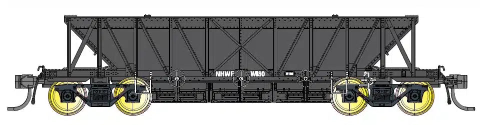 IDR BBW Pack-18, Three pack of riveted NSWGR BBW ballast wagons