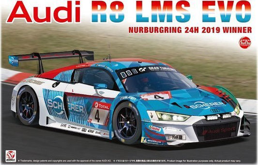 NuNu 24026: 1/24 Audi R8 LMS EVO 24hNurburgring 2019 Winner Plastic Model Kit