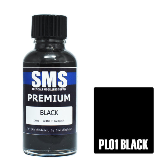 Scale Modellers Supply PL01: Premium BLACK 30ml