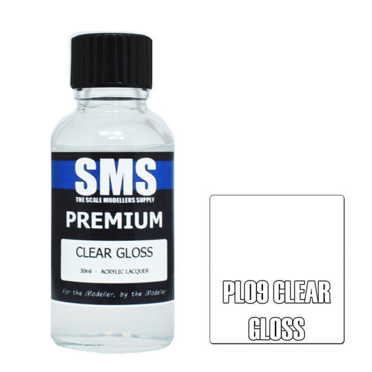 Scale Modellers Supply PL09: Premium CLEAR GLOSS 30ml