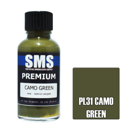 Scale Modellers Supply PL31: Premium CAMO GREEN 30ml