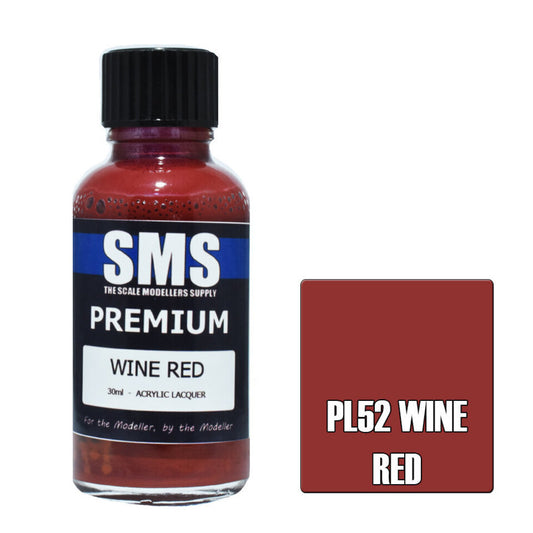 Scale Modellers Supply PL52: Premium WINE RED 30ml