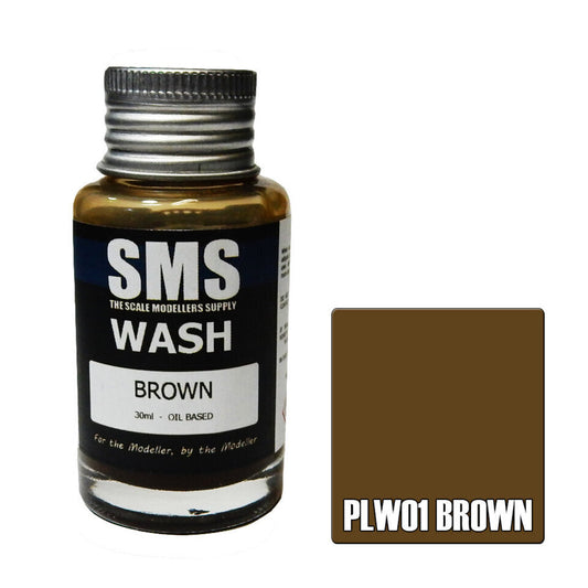 Scale Modellers Supply PLW01: Wash BROWN 30ml
