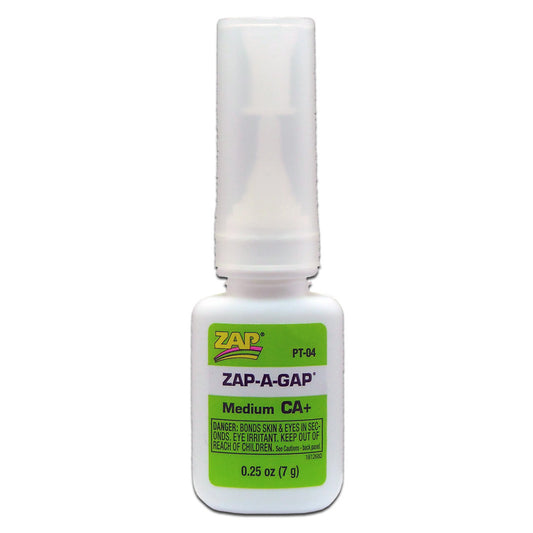 Zap-A-Gap PT04: CA+ Medium Cyanoacrylate (Green) 7g