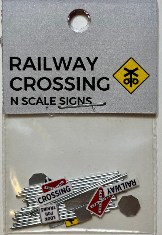 Train Girl Railway Crossing Signs Pack (N)
