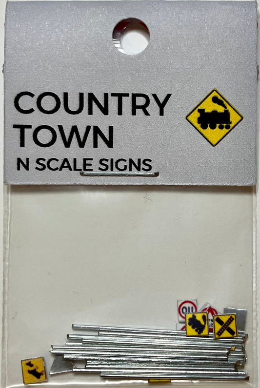 Train Girl Country Town Signs Pack (N)