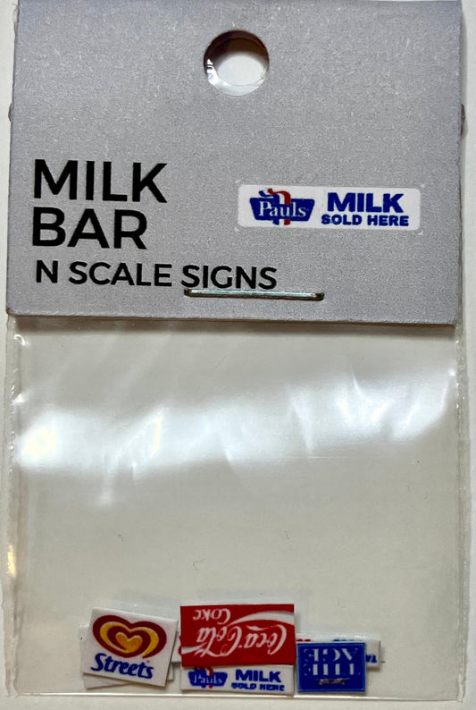 Train Girl Aussie Advertising "Milk Bar" 6 Pack (N)