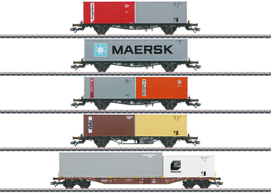 Marklin 47680: Container Transport Car Set