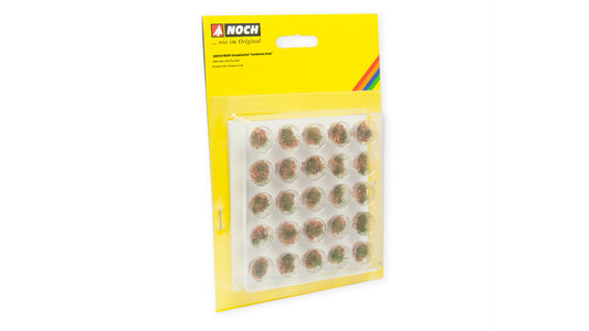 Noch 06910: PROFI Grass Tufts "Dry Grass" green, beige, with brown flock, 25 pcs., 6 mm (G,1,0,H0,TT,N,Z)