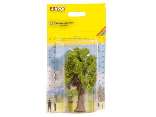 Noch 21766: Tree with Tree House 10 cm high (N)